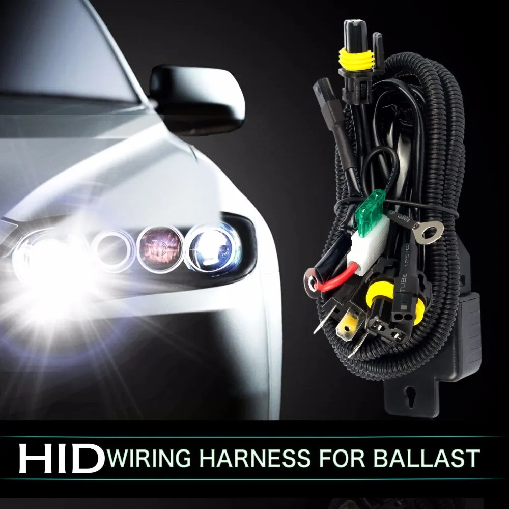 12 В 35 Вт HID Bixenon H4 монтажный жгут контроллера для автомобиля авто фар модифицированный разъем мини проектор линза линия автомобиля Стайлинг