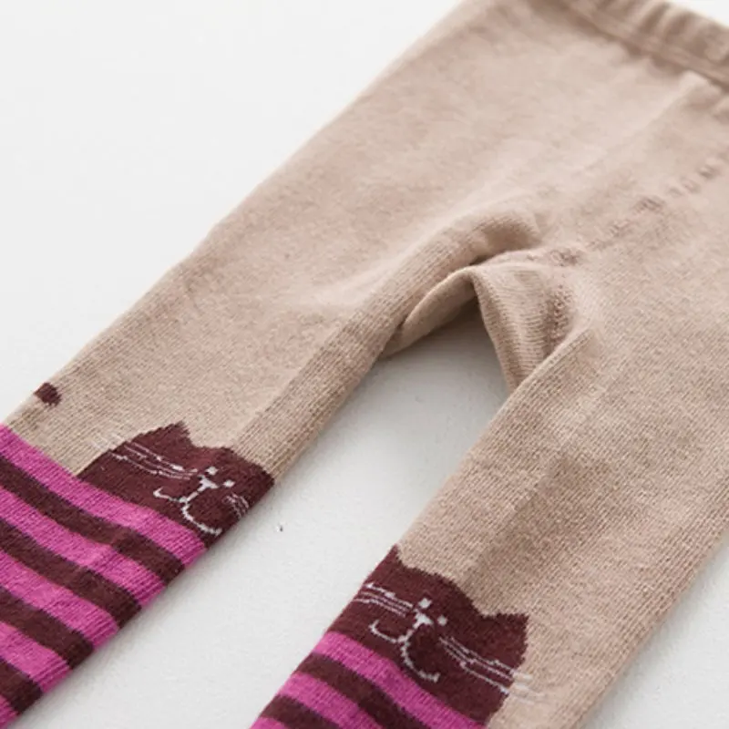 Колготки для девочек модные колготки маленьких детей в полоску мягкая хлопковая