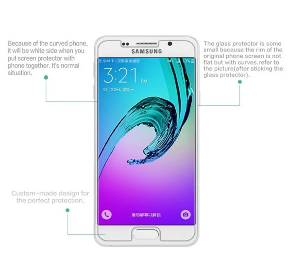 Закаленное стекло для Samsung Galaxy J3 2 шт. Защитная пленка J320 J310|for samsung galaxy j3|glass for samsungfor