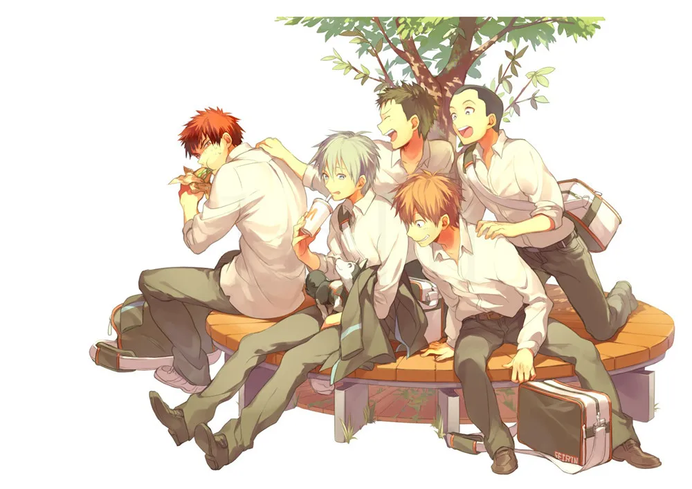Баскетбольные плакаты Kuroko's наклейки на стену высокое разрешение украшение для