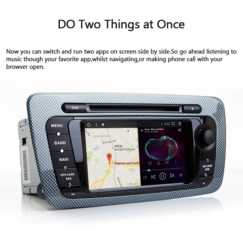 2 Din Car DVD Player Multimedia For Seat Ibiza 6J Cupra MK4 SportCoupe Ecomotive Radio 2009 2010 2011 2012 2013 GPS Navigation