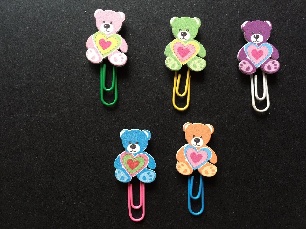 Красивые металлические зажимы для бумаги с гальваническим покрытием в виде