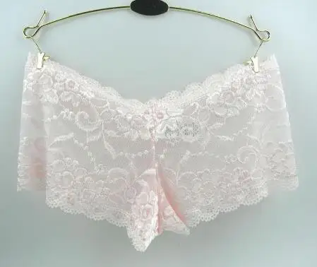 pink AQ246 сексуальные кружевные женские трусики, дамское нижнее белье больших размеров, бесшовное белье, прозрачные трусы - Цвет: pink