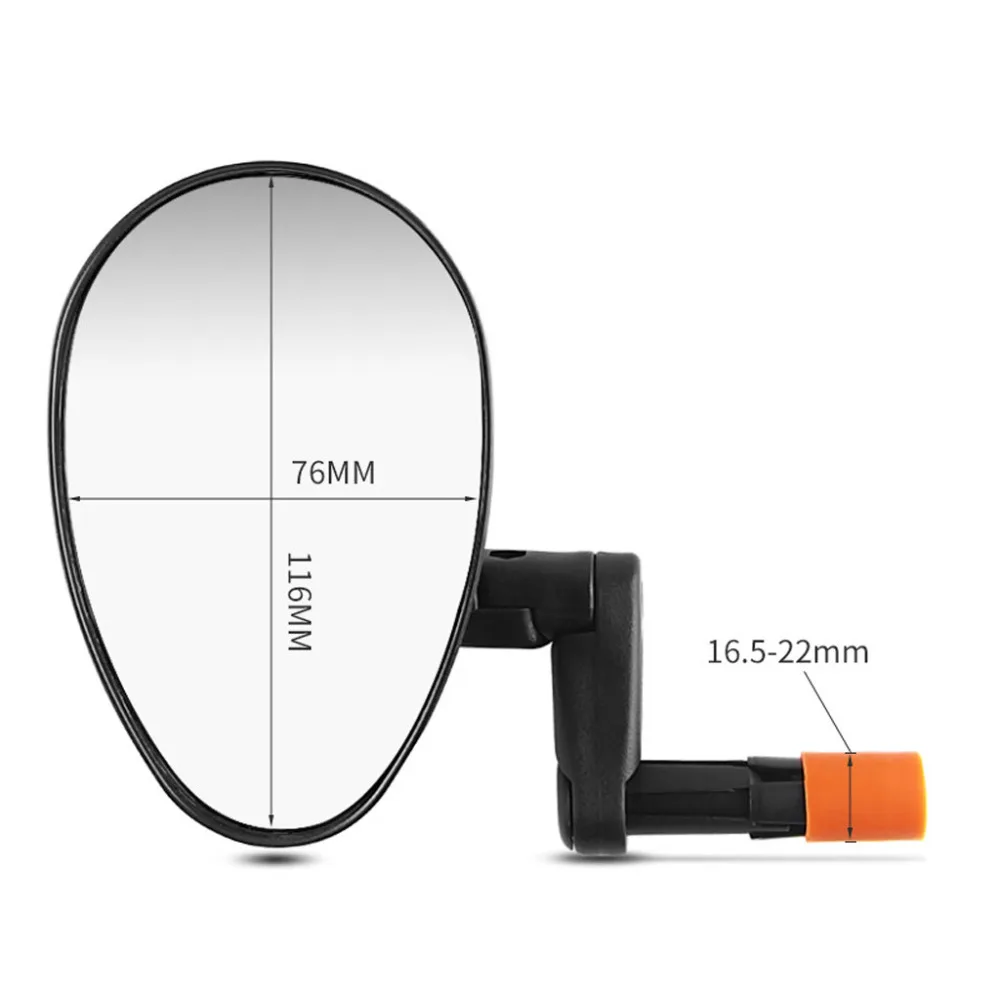 Rotate Flexible Handlebar Rearview Mirror For Bike MTB Bicycle Cycling Adopt 360 Wide-angle Convex #5F12 | Спорт и развлечения