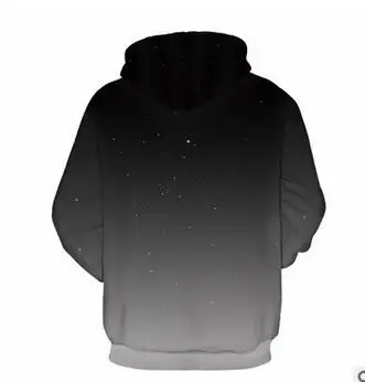 Moon цифровой печати свободные пару Sweatershirt Бег куртка Хэллоуин свитер с