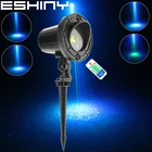 Eshini открытый G  B ЛАЗЕР 16 рождественских шаблонов проектор IP44 Праздничная вечеринка Рождественская елка дом стена пейзаж Сад свет T234D2