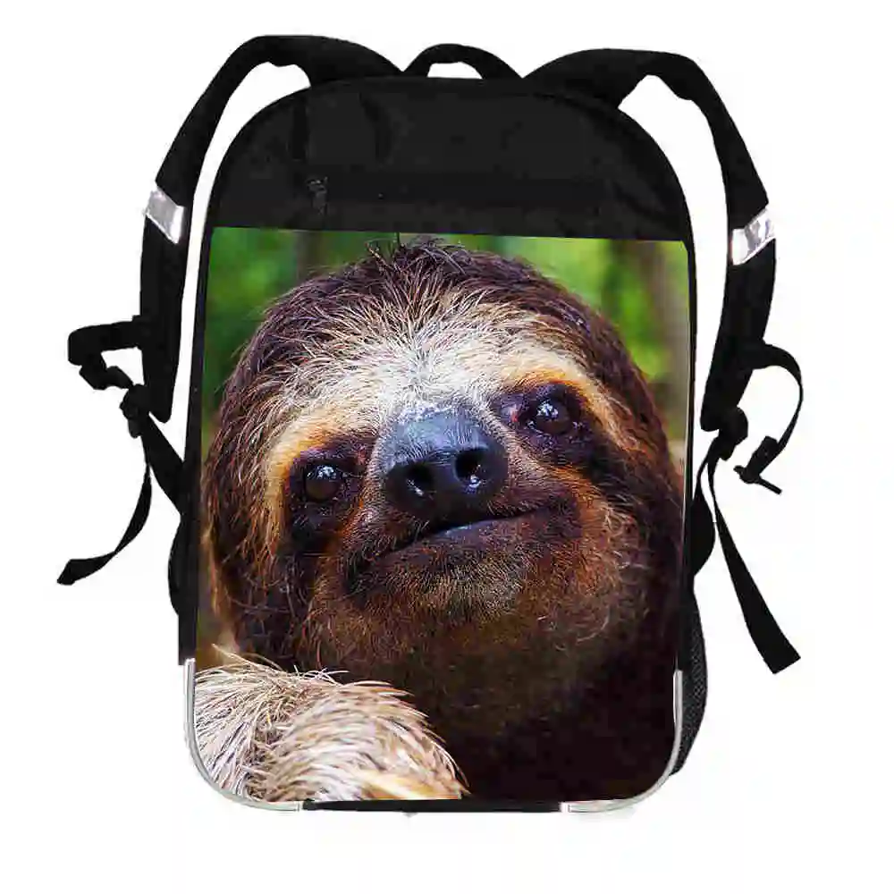 Sloth Koala Panda рюкзак аниме животные забавный кот лицо Луна Дерево Женщины Мужчины