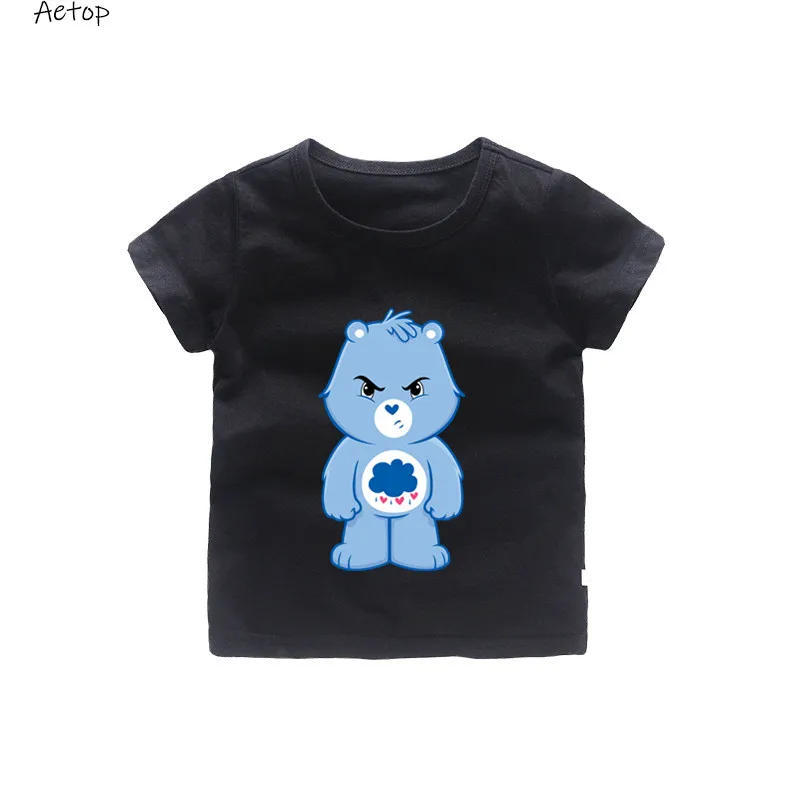100% хлопок детская одежда с рисунком из аниме care bears футболка логотипом