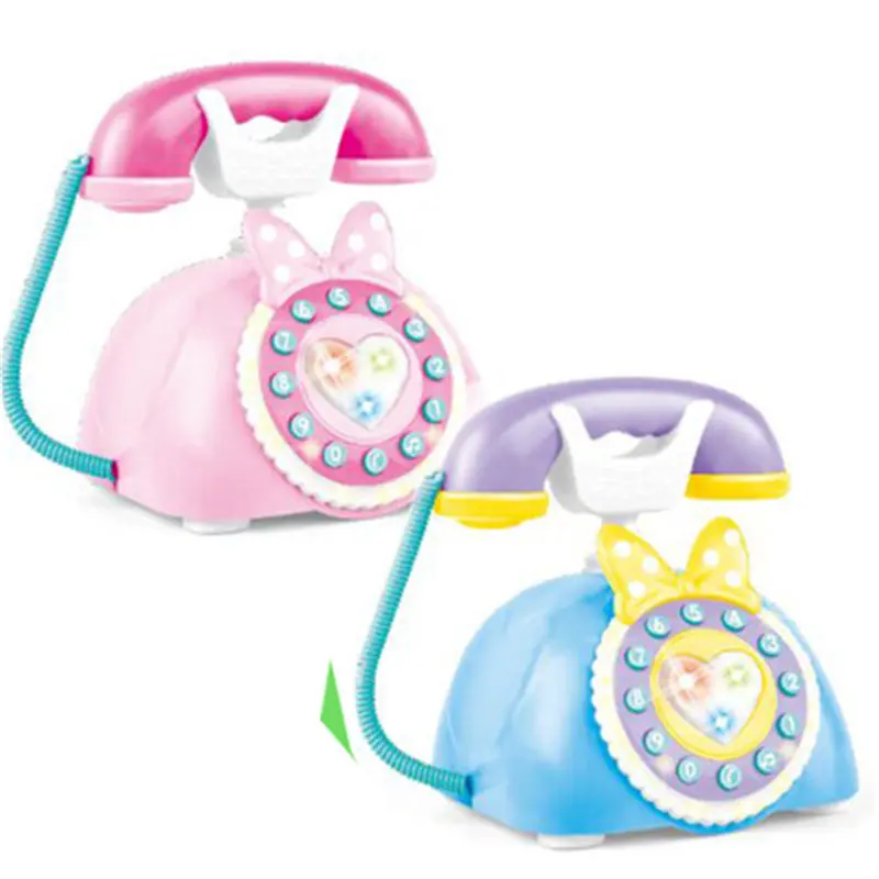 HziriP Детские антикварные Landline игрушки звуковой свет ранний мультфильм