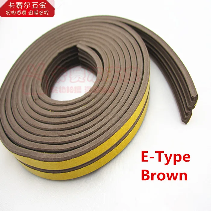 E Type 5M клейкая Пылезащитная оконная уплотнительная лента для ветрозащитной