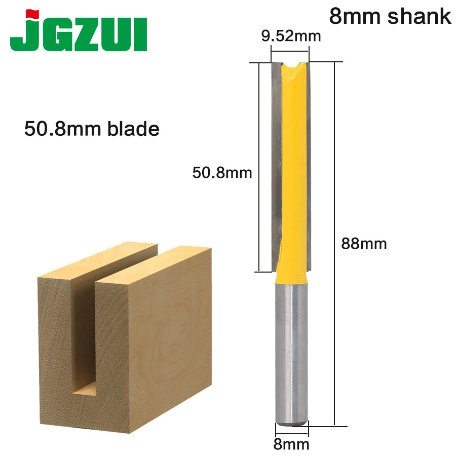 1 шт. 8 стержней сверхдлинное лезвие 2 дюйма диаметр резки 1/2 дюйма. Прямая фреза