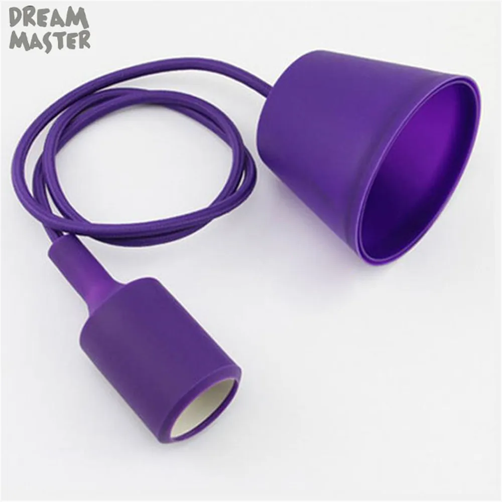 purple Красочные художественные подвесные светильники Современные DIY дизайнерские подвесные лампы домашний магазин промышленный Декор подвесные светильники lampadari luz - Цвет корпуса: purple