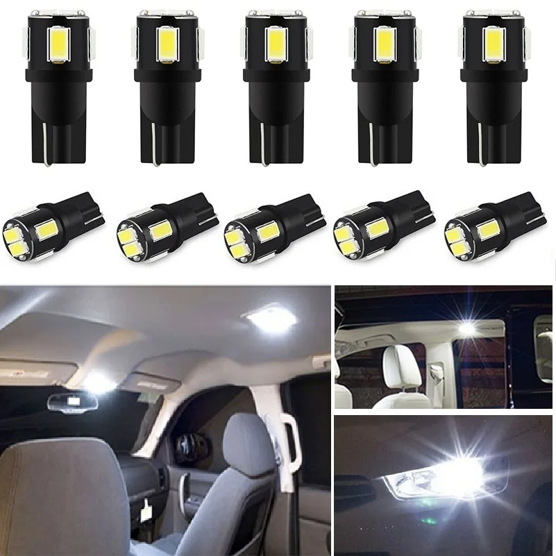 

10x W5W LED T10 LED Interior Car Lights For Volvo XC60 XC90 S60 V70 S80 S40 V40 V50 XC70 V60 C30 850 C70 XC 60 Leds for Auto 12V