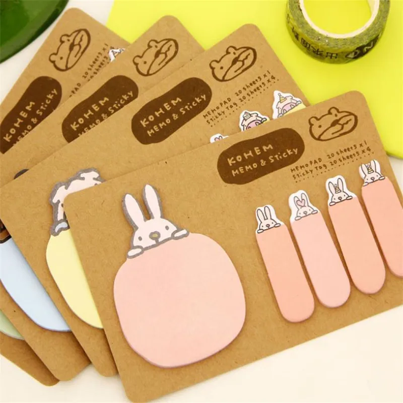 1 шт. Kawaii Канцелярские закладки для блокнота креативные милые Липкие заметки школьные офисные принадлежности планировщик бумажные наклейки украшения