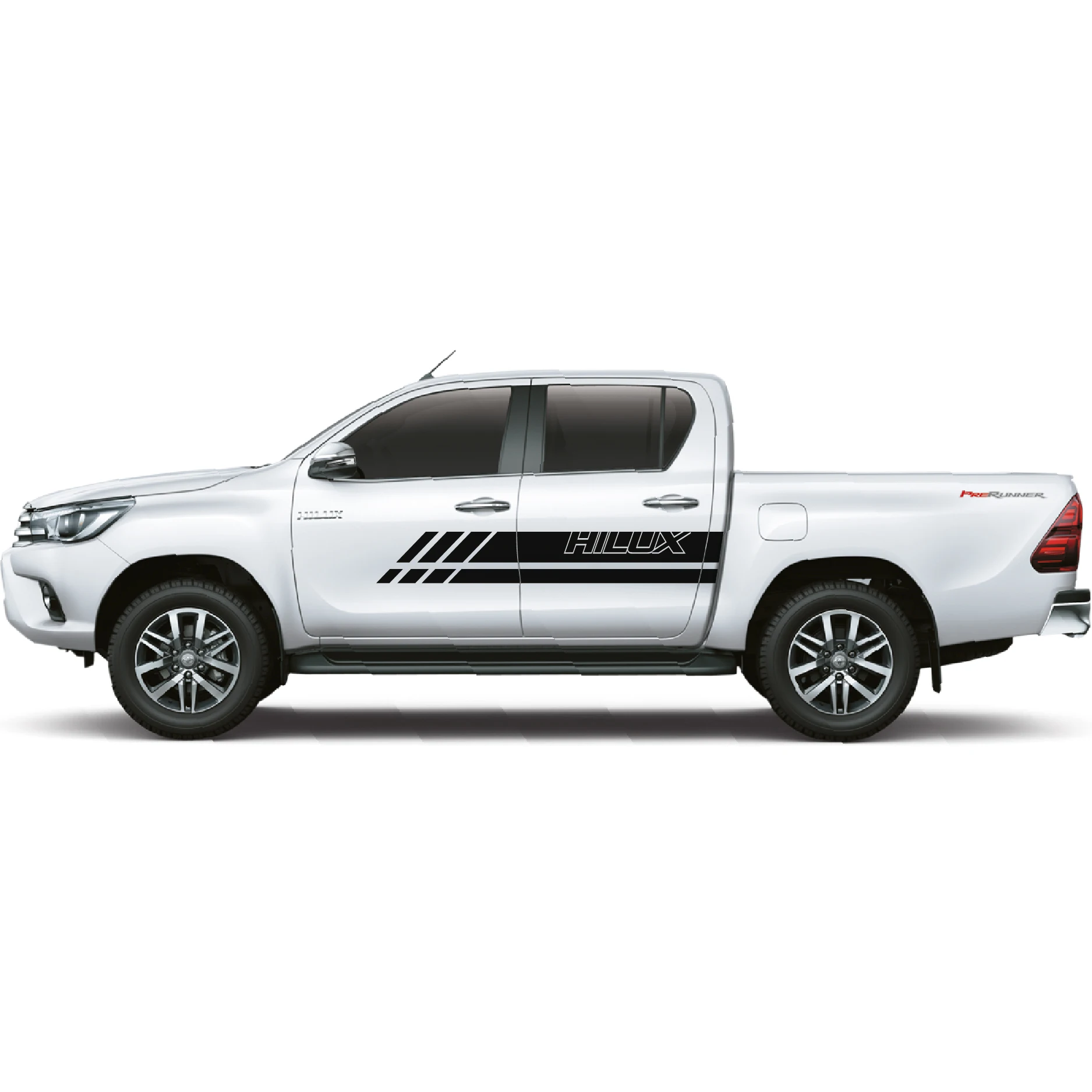 2 шт. автомобильный стикер hilux градиентные полосы для тела наклейки гоночного