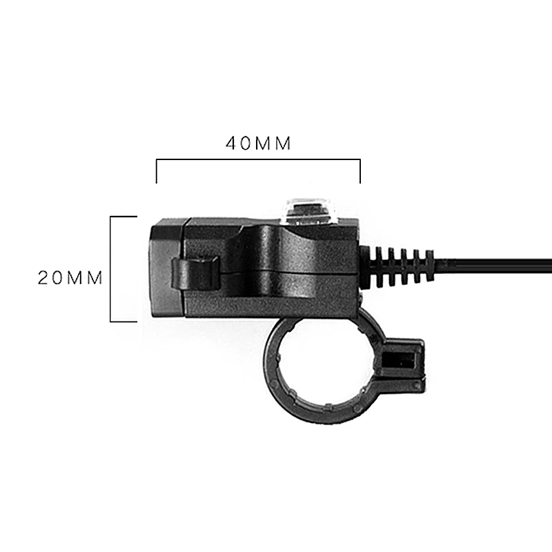2019 мотоциклетный USB-порт с выключателем водонепроницаемый 12 в разъем руль