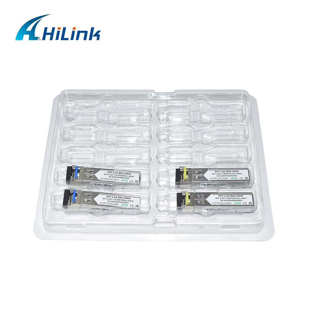 Соединитель Hilink SM 2 5G BIDI SFP 20km LC/SC 1310 нм gbic модуль|Оптоволоконное оборудование| |