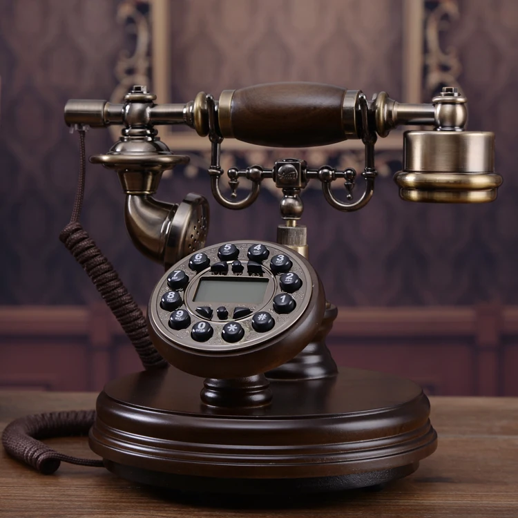 Старинный старинный стационарный телефон высокого качества домашний