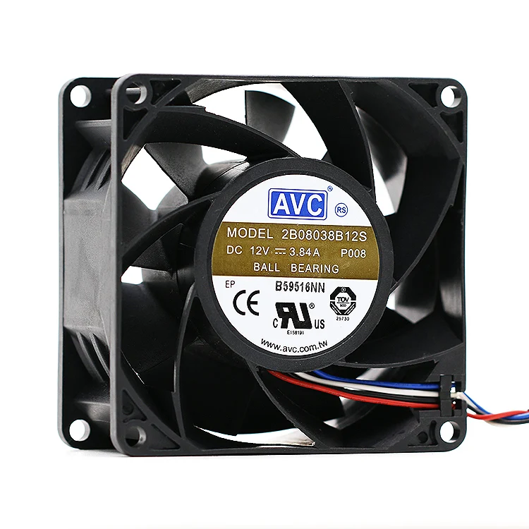 Новинка для AVC 80*80*38 8 см 12 В 3.84A 2B08038B12S высокоскоростной вентилятор с защитой от