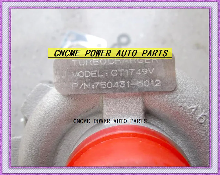 Турбокомпрессор TURBO GT1749V 750431-5012S 750431 7787626G 7787627G для BMW 320D E46 320TD 120D 520D 98-05 X3 E83 E83N M47TU 2.0L |