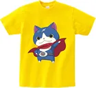 Футболка для мальчиков модная детская повседневная футболка унисекс с надписью Yo-Kai Watch новая футболка Летняя футболка с короткими рукавами для девочек, NN