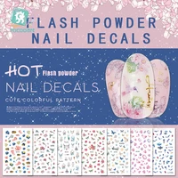 the new five styles of nail applique bows diamond art decals and fashionable metallic nail decals are designed for women