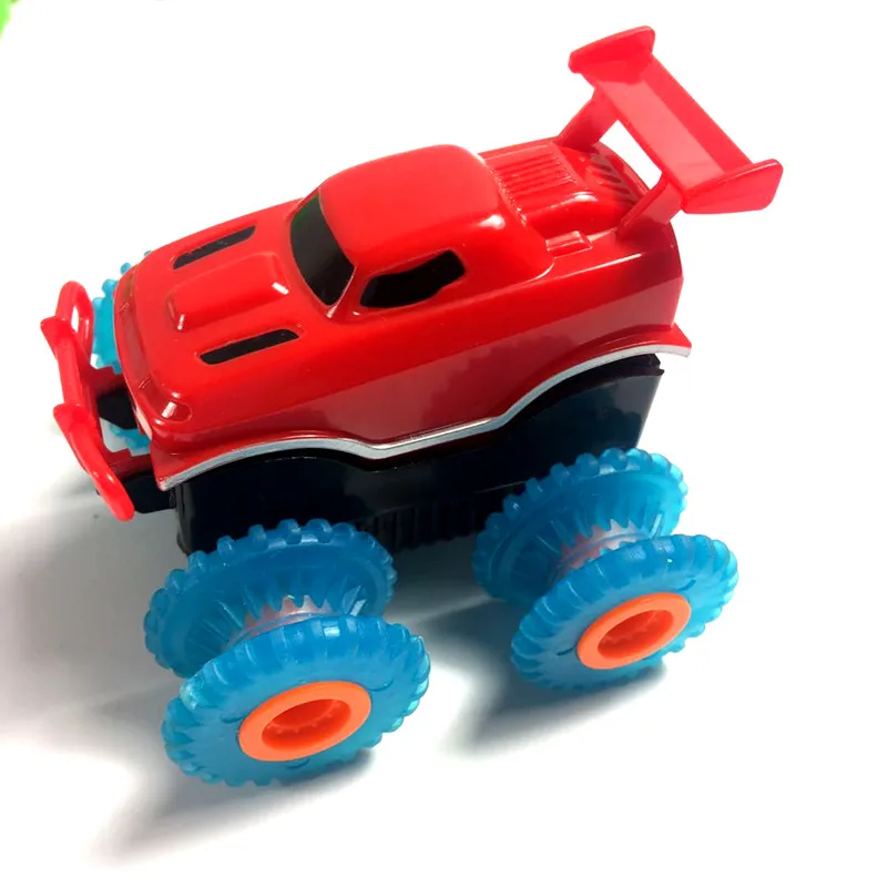 Новый набор Trix Truxs Monster Truck Stunt Car That Flip Climb And Zip Line мощный 4 колесный привод