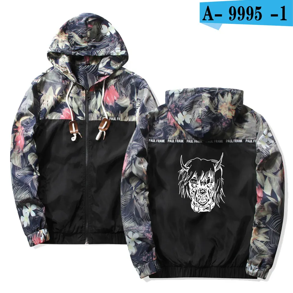 black Frdun Tommee Lil Peep Sad куртки с капюшоном ветровка мужские куртки пальто толстовка мужская хип-хоп на молнии легкие куртки бомбер - Цвет: black