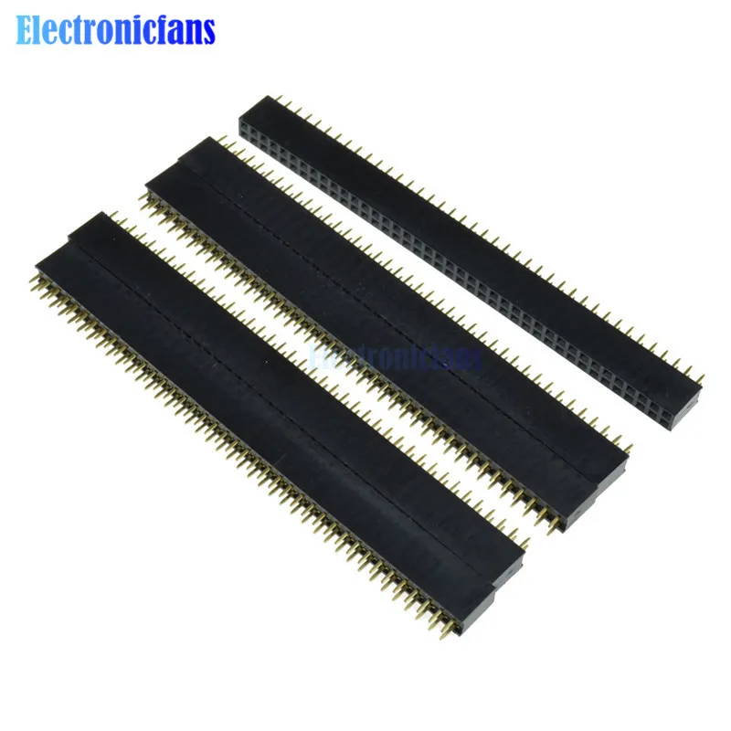 5 шт. 2 54 мм 2x40 контактов двухрядный Женский контактный разъем|pin header|female pin headerfemale