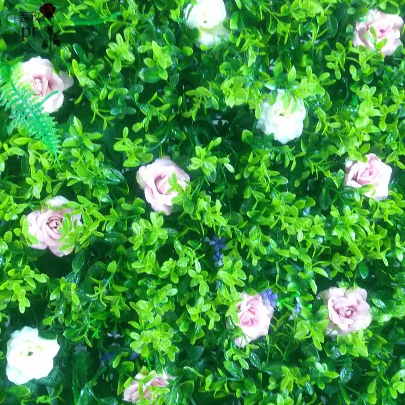 SPR искусственные коробки цветы настенные панели садовая Трава стены фон события