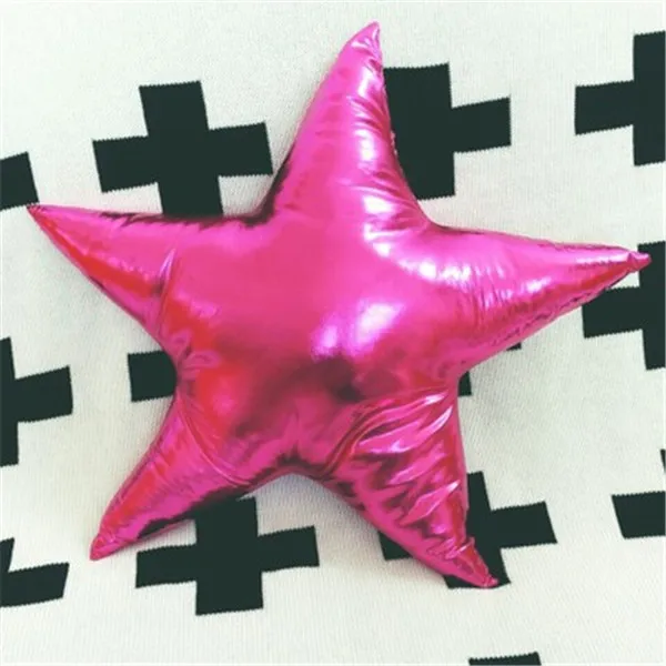 A0423-rose red star Золотая рождественская ель Звезда Сердце луна яркая кукла диван плюшевая мягкая кровать комната автомобиль игрушки Подарок Подушка Инс - Цвет: A0423-rose red star
