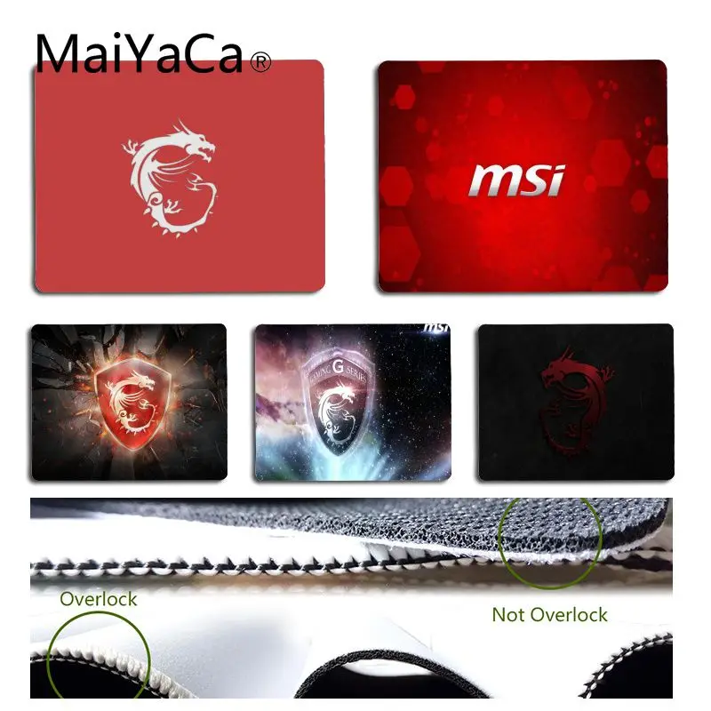MaiYaCa Печатный персональный крутой модный MSI высокоскоростной коврик для мыши Размер для 18x22 см 25x29 см маленький коврик для мыши