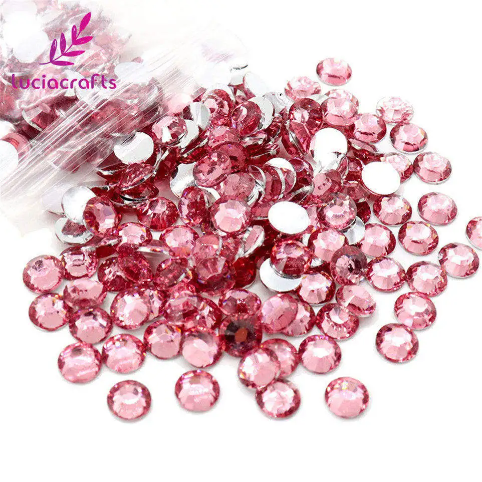 C5 Light Pink Распродажа! 2 мм, 2880 шт./лот, разноцветные стразы с плоской задней поверхностью, для одежды, обуви, сумок, аксессуары для дизайна ногтей, материалы для рукоделия, F0702 - Цвет: C5 Light Pink