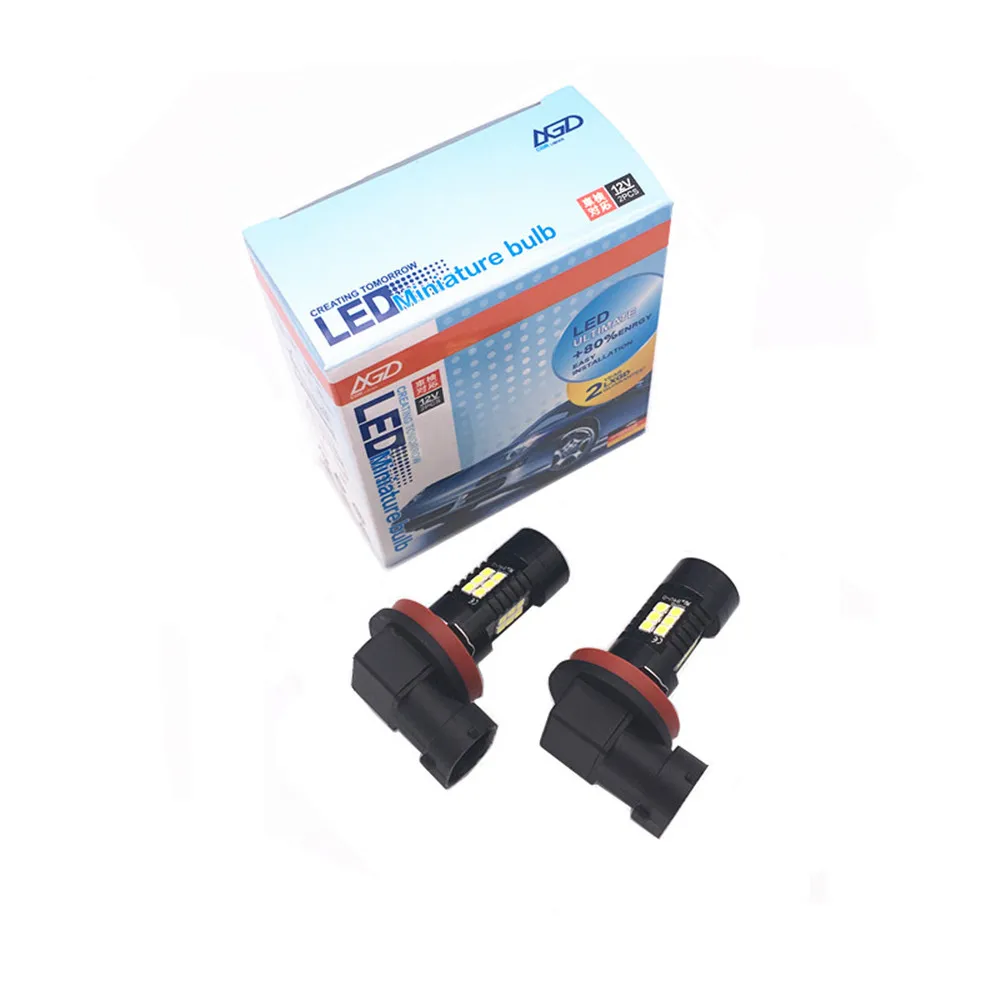 2X H8 светодиодные противотуманные фары 1200LM 6000K 12V 24V для Nissan LIVINA 2007 2008 2009 2010 Skoda Superb