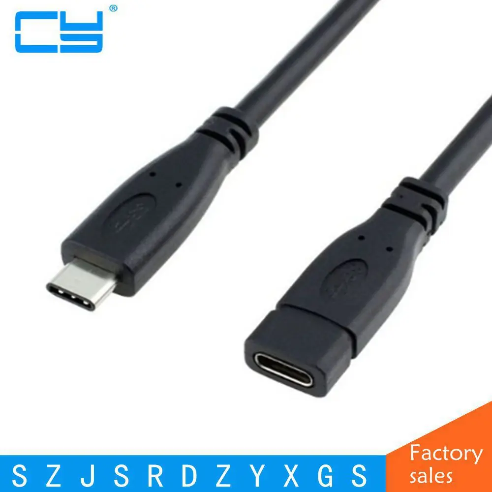 Удлинительный кабель USB Type C 3 1 Gen2 (10 Гбит/с) провод типа Папа мама|extension cable|usb male