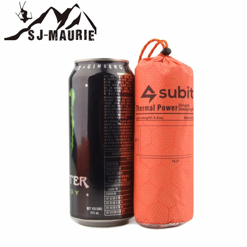 Portable Single Sleeping Bag Camping Hiking Climbing Warm Wild Emergency Protection saco de dormir | Спорт и развлечения