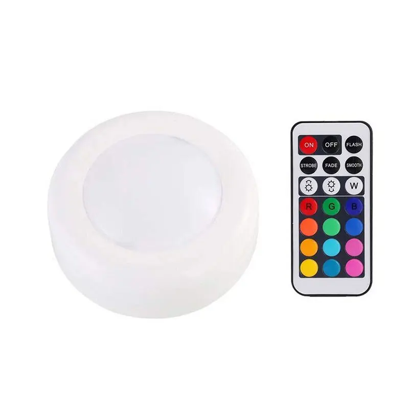 DCOO Rgb 12 цветов под шкаф светильник с регулируемой яркостью для кухни светодиодный шайба светильник s беспроводной шкаф лестница Прихожая ночник