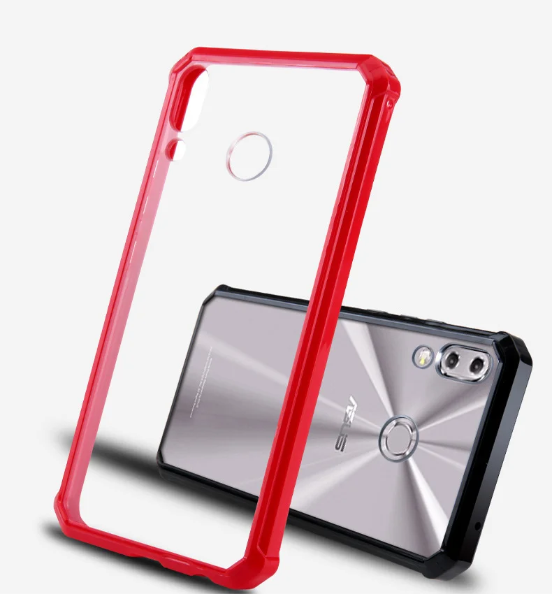 Для Asus ZenFone 5z ZS620KL/Zenfone 5 ZE620KL ASUS_X00QD Кристальный Гибридный Бампер прозрачный жесткий акриловый чехол-накладка для телефона