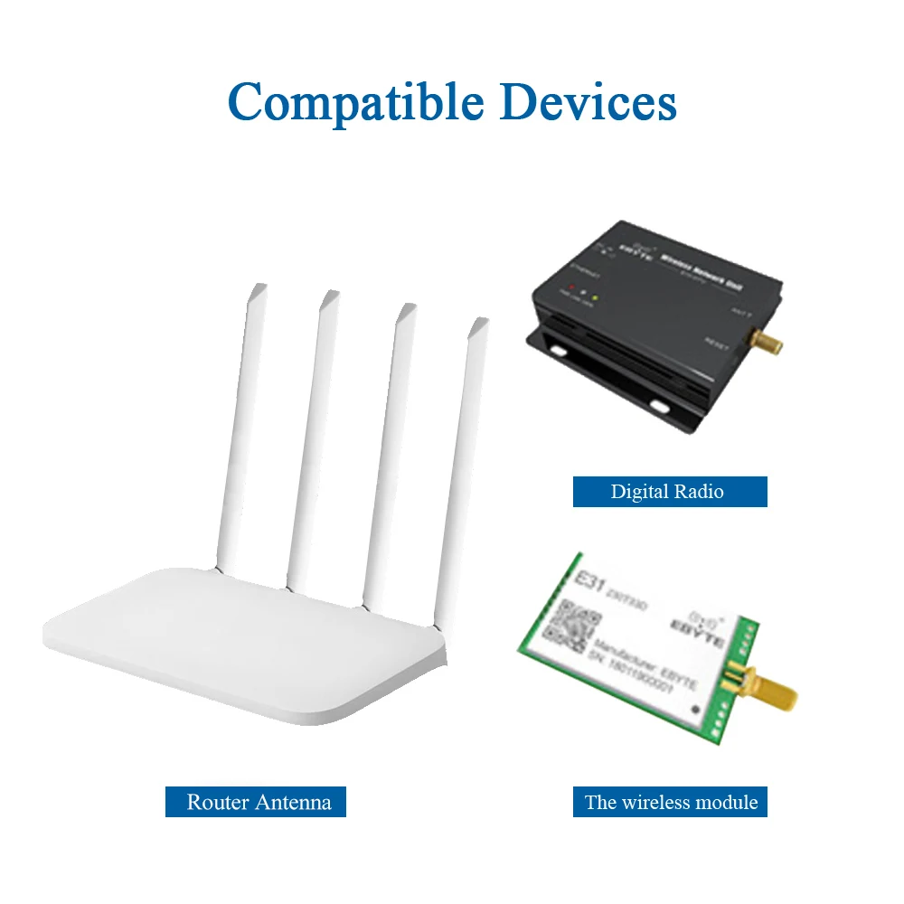 2,4 GHz антенна роутера Wifi RP SMA женская с высоким коэффициентом усиления Omni 2,4G всенаправленная антенна роутера антенна Z04-W2G4SRJ