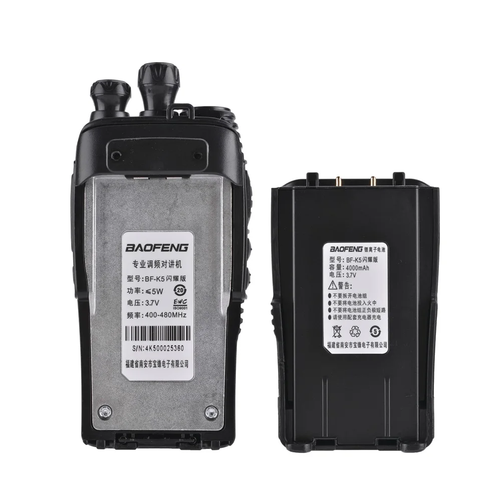 100% Original Baofeng Walkie Talkie BF-K5 Amateur Radio Portable Two Way Radio K5 Woki Toki Wireless Fm Hm Transceiver