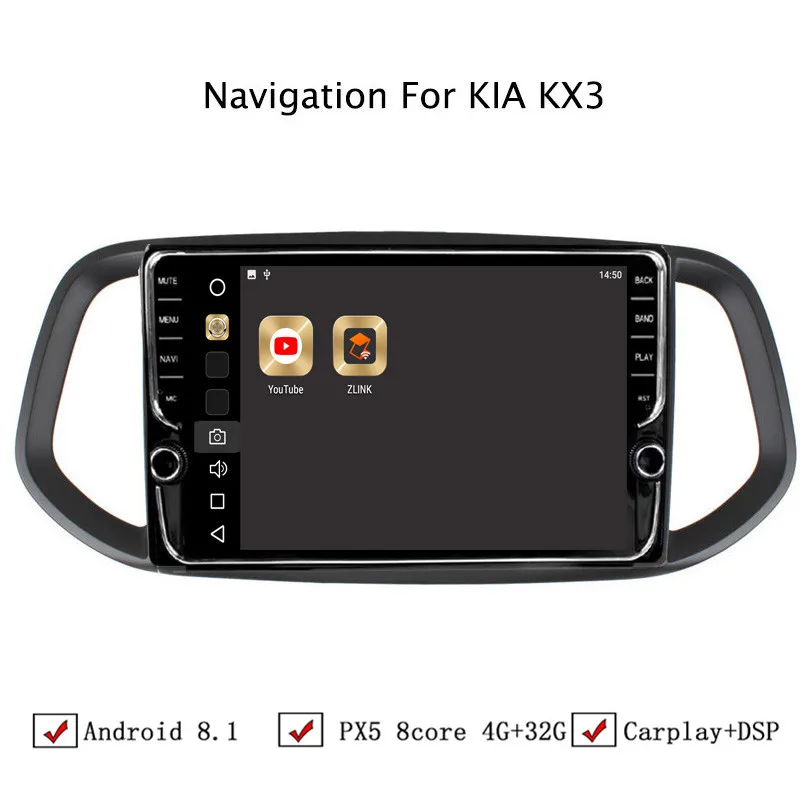 10 1 &quot4G Оперативная память 32G Встроенная Восьмиядерный Android 8 автомобиль gps