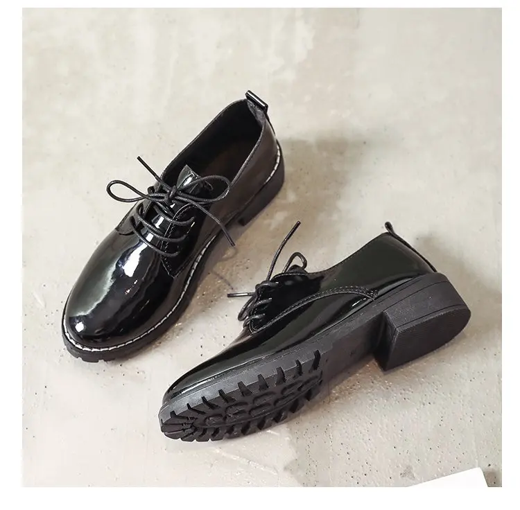 Aleafalling/классические женские ботинки с боковым шнуром милые черные из мягкой кожи