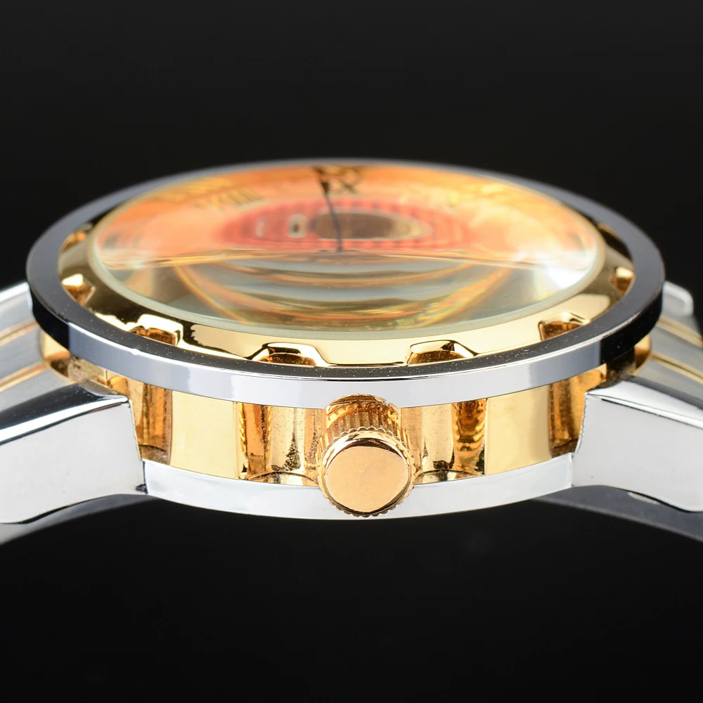 Top Brand Mens Full Steel Hand Wind Watch Classic wristwatches Steampunk Skeleton Mechanical Men Fashion Stainless | Наручные часы