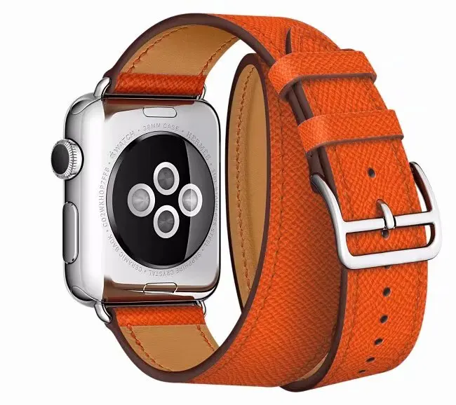 Высокое качество двойные обертывания для iwatch ремешок 38 мм 40 42 44 apple watch серии 2 3 1 4 5