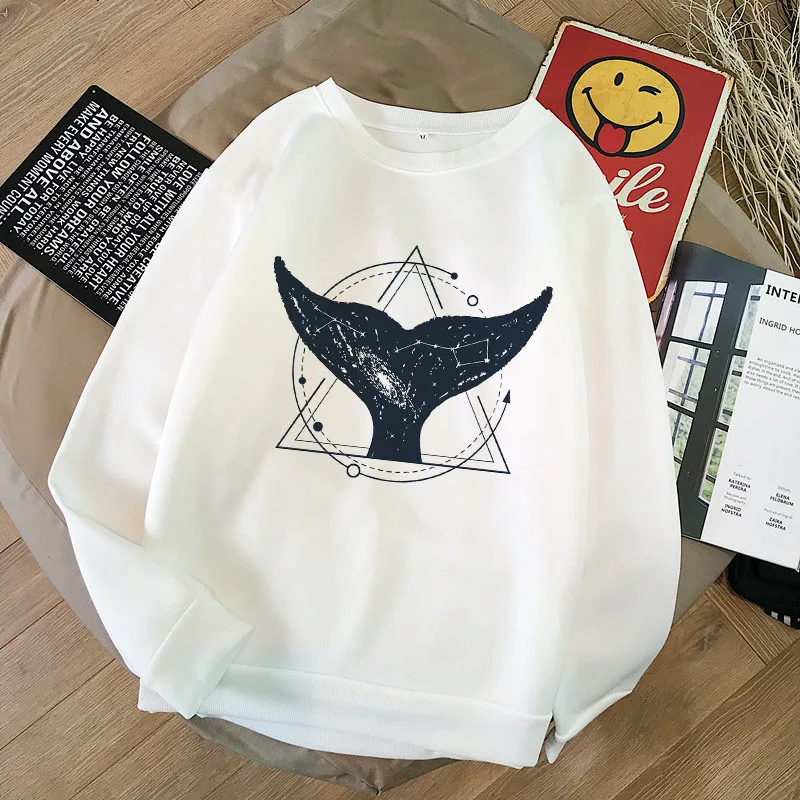 Зимние женские толстовки и свитшоты новые космические Belior Harajuku Ins модные повседневные толстовки с длинными рукавами и буквенным принтом