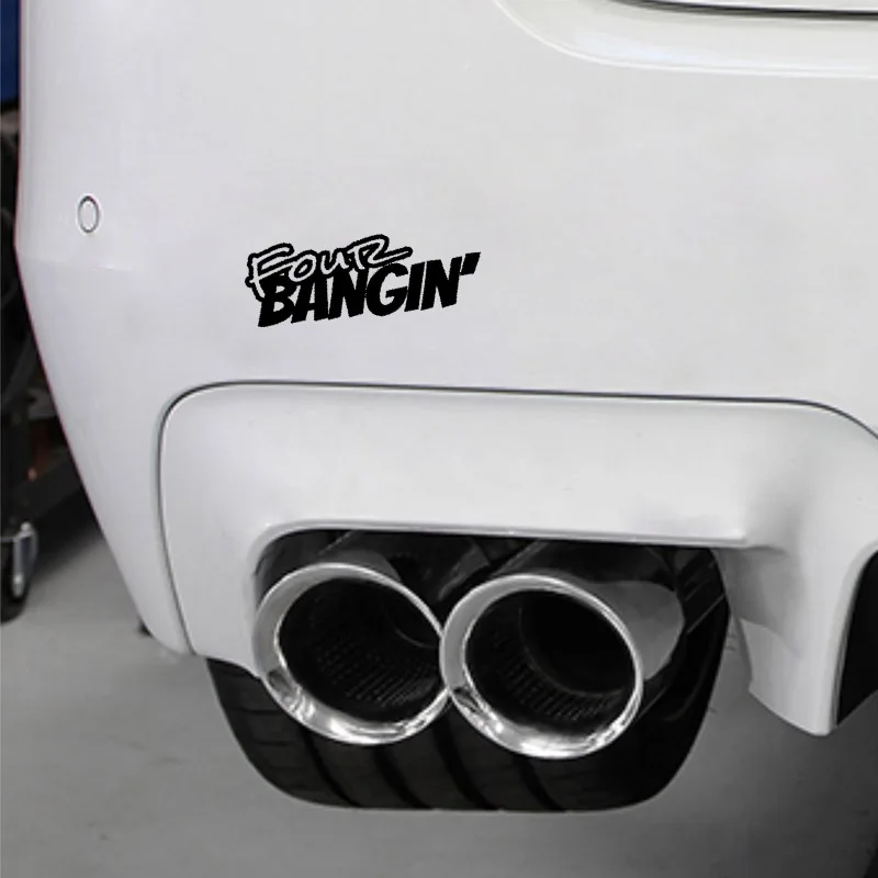 QYPF 15 см * 5 3 стильная крутая Автомобильная наклейка BANGIN на четыре автомобиля