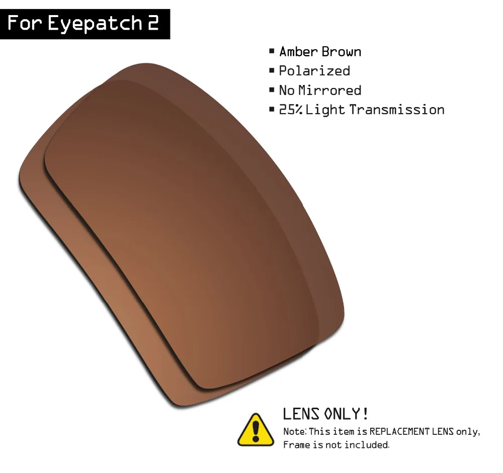 Поляризованные солнцезащитные очки SmartVLT, Сменные линзы для Oakley eyeпатч 2, янтарно-коричневый