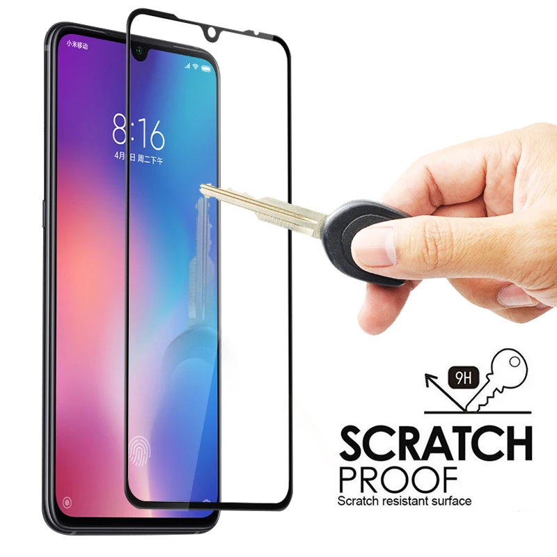 Full Cover Screen Protector Glass For Xiaomi Mi 9T Pro CC9 cc9e Note 3 Max Play 8 Lite 9 SE Mi9 Protective Tempered | Мобильные