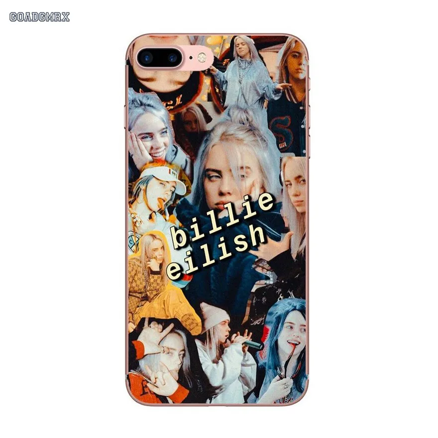 Прозрачные мягкие чехлы для iPhone 6 6S 7 8 Plus X XS MAX XR 4 4S 5 5S SE 5C Billie Eilish Hot Music