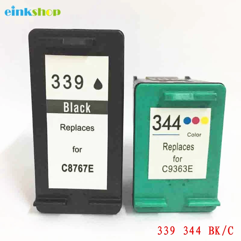 Совместимый сменный чернильный картридж einkshop 339 для hp 344 Photosmart 2575 2610 2710 8050 Deskjet 460